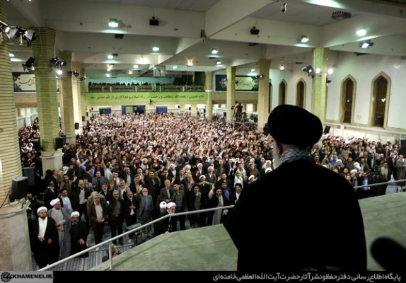 دیدار مردم قم با رهبر انقلاب