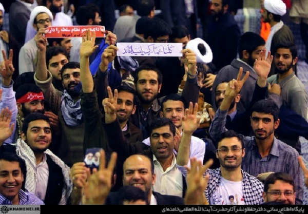 دیدار مردم قم با رهبر انقلاب