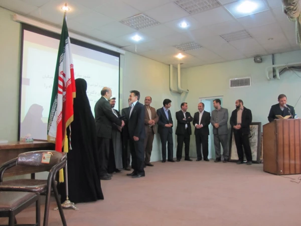 تودیع و معارفه رئیس سابق و رئیس جدید پردیس شهید رجایی فارس