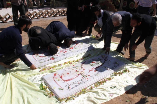 گزارش تصویری مراسم تدفین دو تن از شهدای گمنام هشت سال دفاع مقدس در پردیس باهنر  3