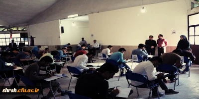 بازدید ریاست محترم پردیس شهید رجایی از برگزاری امتحانات در مرکز شهید مطهری