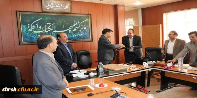 مراسم تکریم جناب آقای سالار نجفی معاونت مالی اداری ومعارفه جناب آقای محمد جواد یوسفی