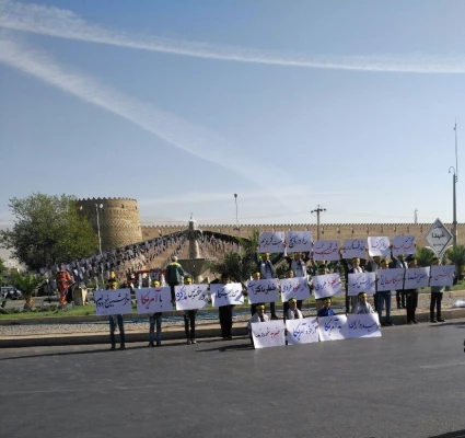 حضور دانشجویان پردیس شهید رجایی فارس در مراسم 13 آبان ماه 96 9