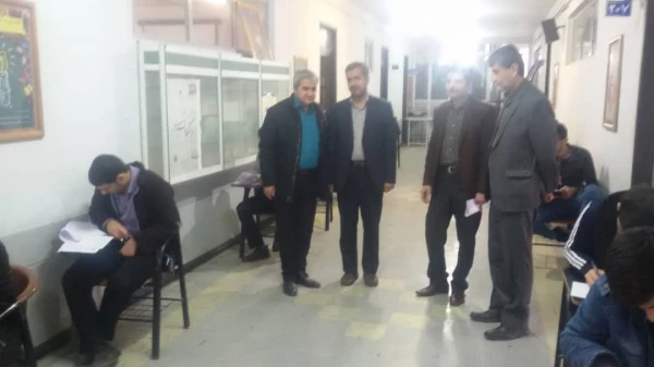 حضور جناب اقای دکتر رحیمی در دانشگاه استان فارس و بازدید از حوزه های امتحانی دانشگاه فرهنگیان  2