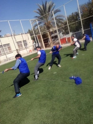 مسابقه طناب کشی بین همکاران پردیس شهید رجایی 4