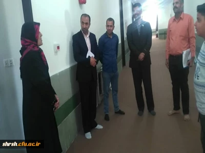 بازدید دکتر اناری نژاد سرپرست امور پردیس های فارس  از ستاد اسکان پردیس شهید رجایی