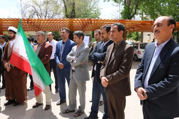 تجمع اعتراض کارمندان، اساتید، دانشجویان پردیس شهید رجایی در پی اقدامات خصمانه و نابخردانه و غیرقانونی دولت آمریکا علیه سپاه پاسداران انقلاب اسلامی 7