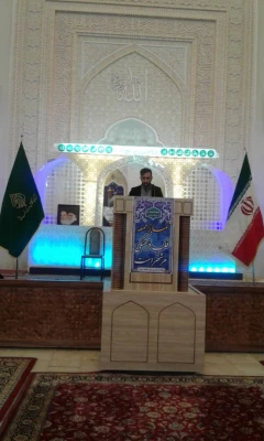 حضور مسولین، کارکنان و دانشجویان دانشگاه فرهنگیان شیراز در نماز دندان شکن روز جمعه در سومین حرم اهل بیت (ع) 2